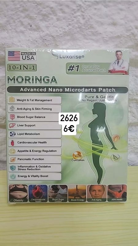 Luxorise Moringa nano náplasti na podporu chudnutia 2626