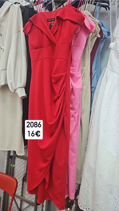 Elegantne jednofarebne saty na boku nazbierane 2086