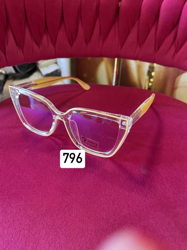 Okuliare imidzovky 0 priesvitno farebne hruby ram 796