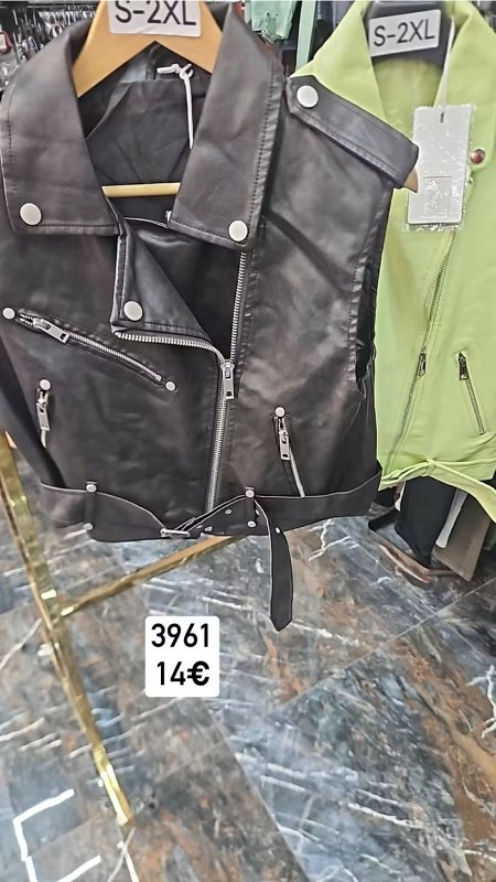 Kozena bunda bez rukavov 3961