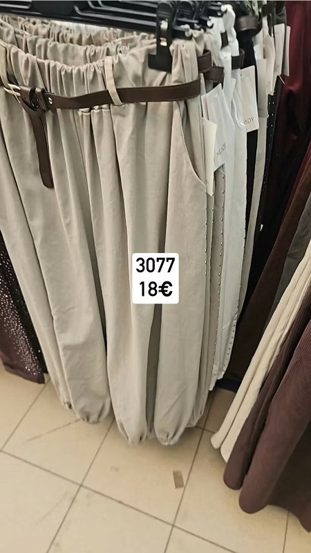 Nohavice aladinky s opaskom 3077