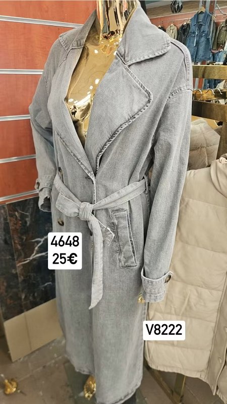 Antracit riflovy kabat s opaskom 4648