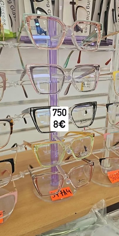 Okuliare imidžovky 0 priesvitno farebné 750