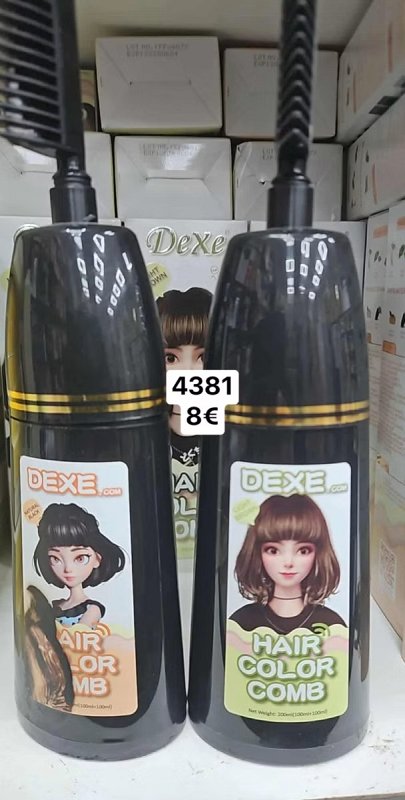 Farbiaci hrebeň na vlasy DEXE 4381