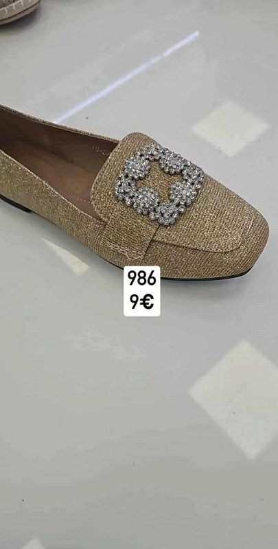 Zlate mokasiny s prackou 986