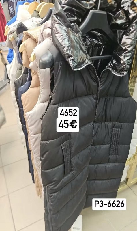 Predlzena vetrovka bez rukavov 4652