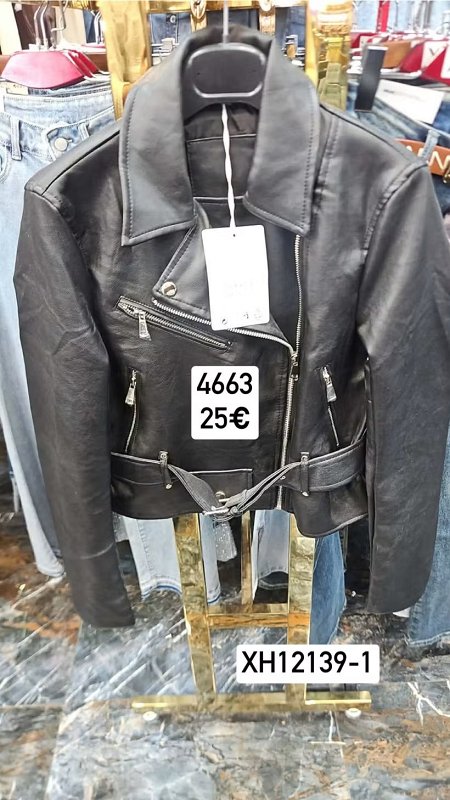 Kozena bunda na zips s opaskom 4663