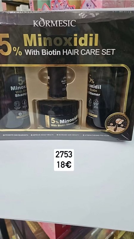 Minoxidil sada na podporu rastu vlasov 2753