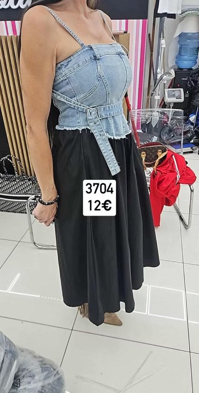 Bodkovany nohavicovy komplet s pruzkami 1498