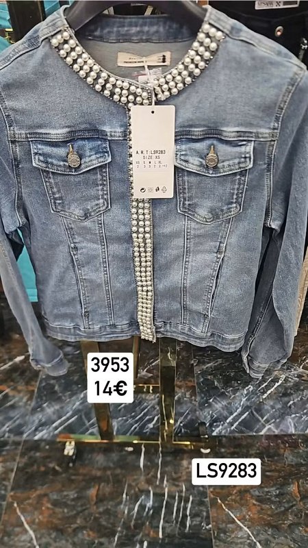 Riflova bunda biele perly 3953