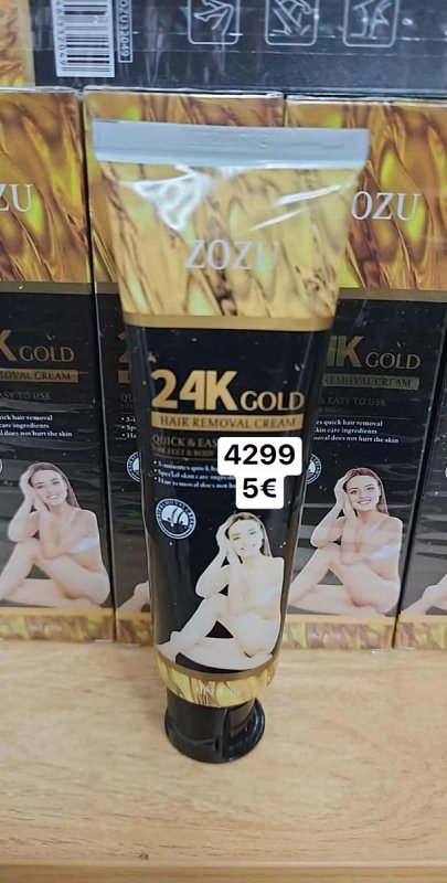 Krem  na odstranovanie chlpkov s 24k zlatom 4299