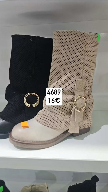 Dierkovane cizmy s prackou 4689