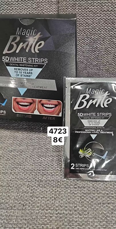 Bieliace pasiky na zuby 4723