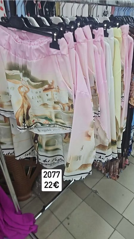 Vzorovany kratasovy komplet 2077