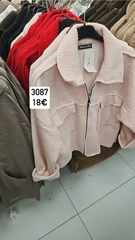 Guzikova bunda na zips 3087