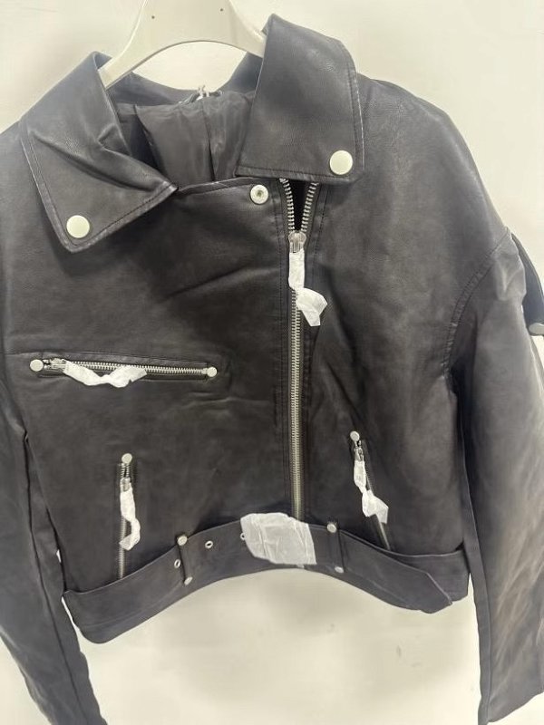 Kožená bunda na zips 4975