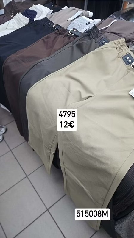 Nohavice gumicka v pase s opaskom 4795