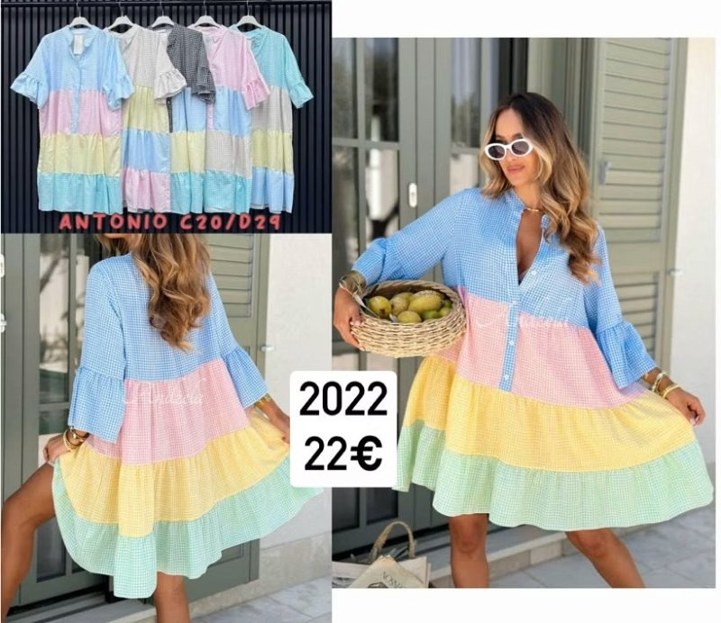 Farebne koselove saty 2022