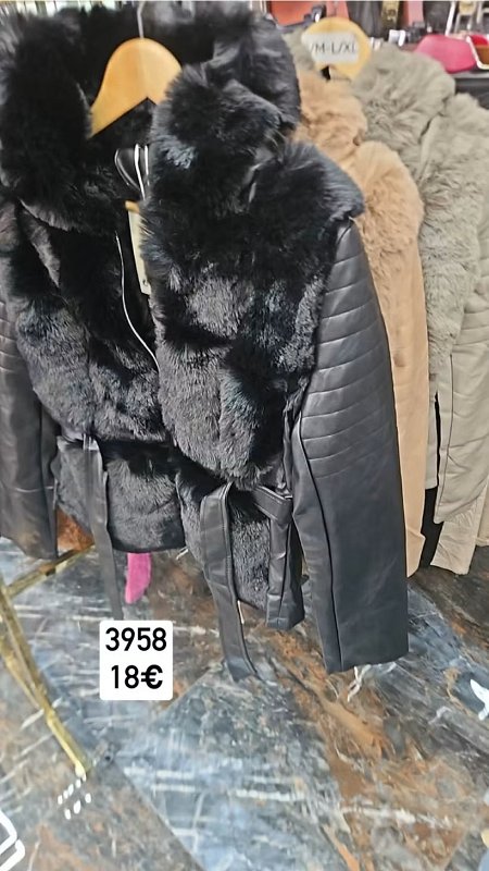 Kozena bunda s kozusinou 3958