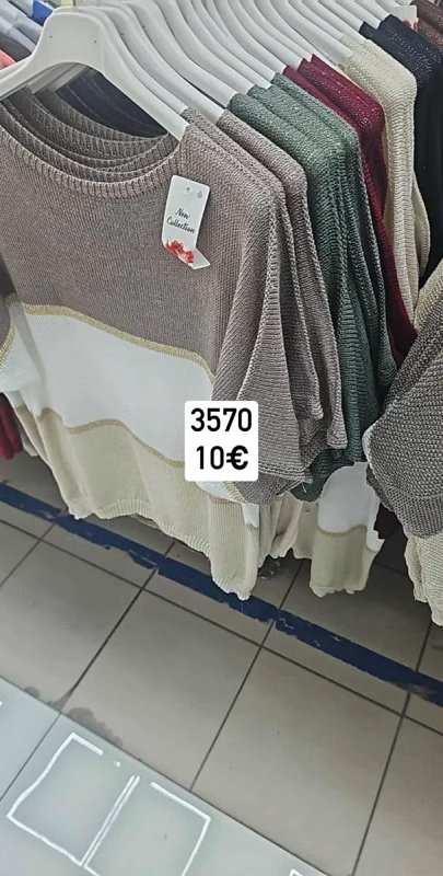 Presivany jednofarebny top 1389