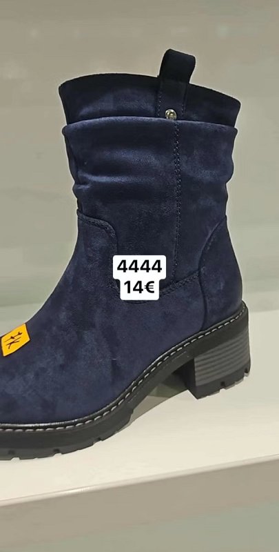 Tmavomodre nazbierane cizmy 4444