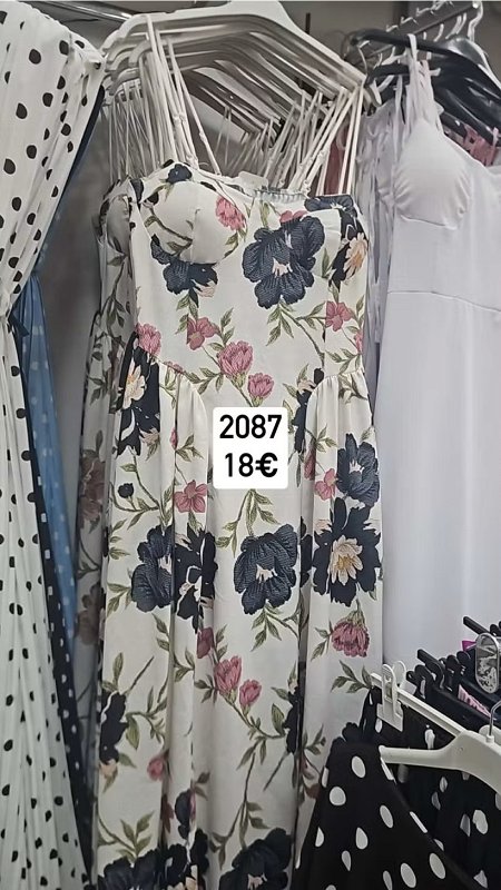 Kvietkovane saty na ramienka 2087