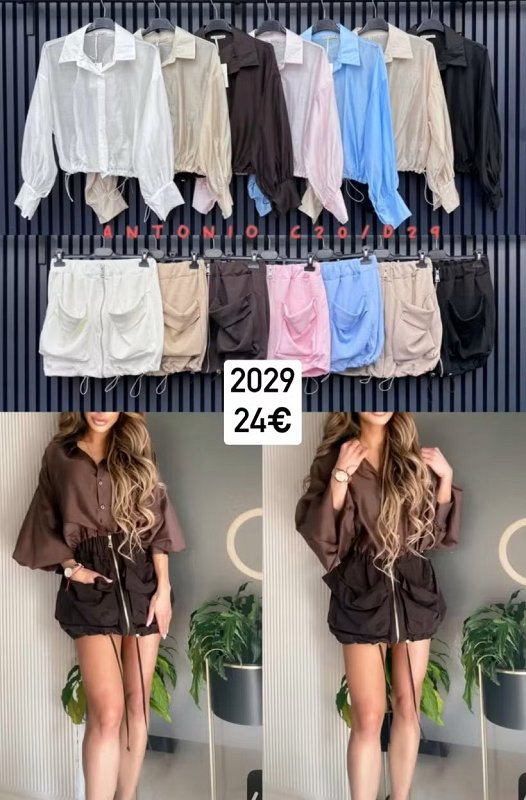 Suknovy komplet s bluzkou 2029