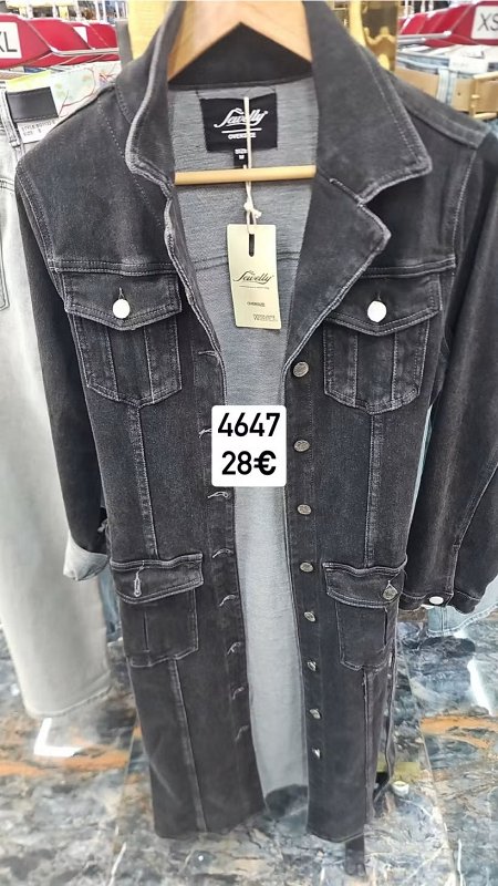 Riflovy kabat na gombiky s opaskom 4647