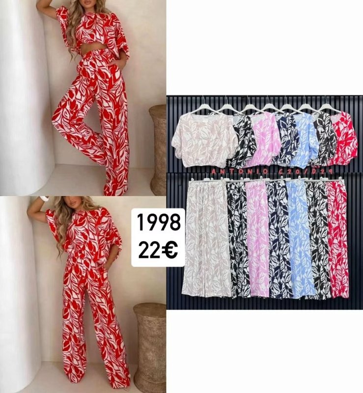 Letny vzorovany nohavicovy komplet 1998