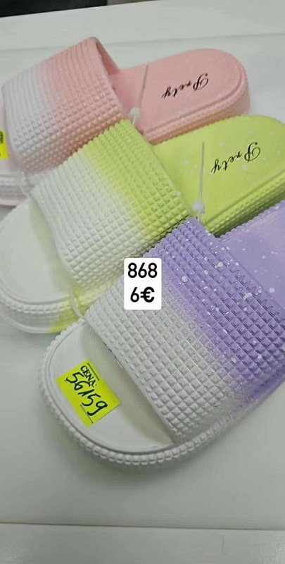 Damske slapky ombre 868