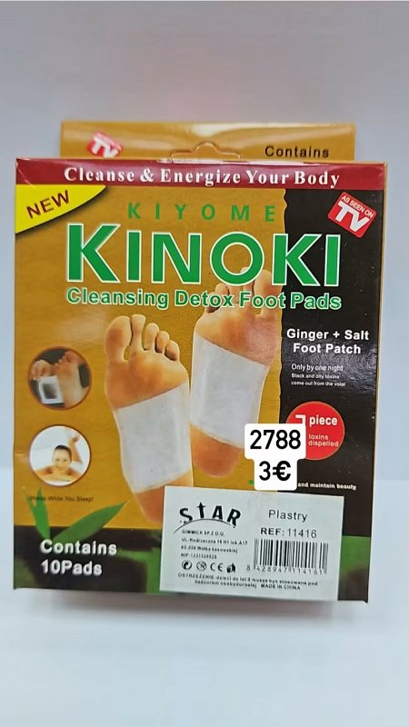 Kinoki náplasti na chodidlá 2788