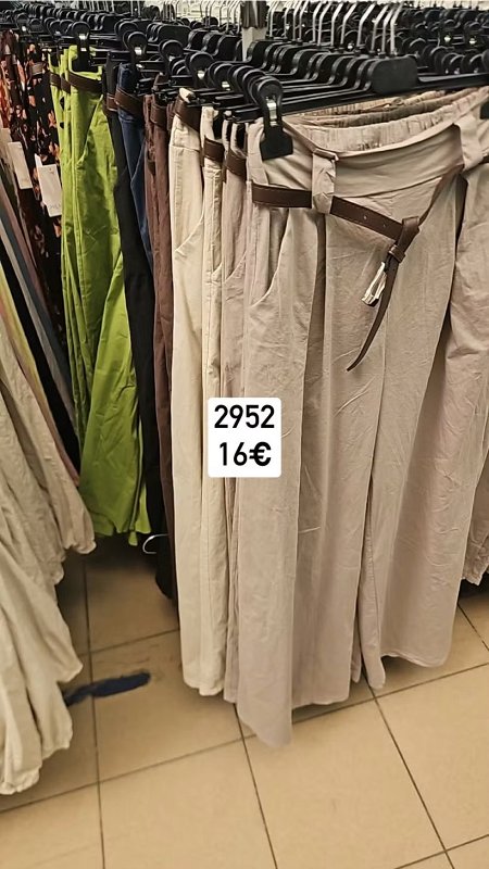 Nohavice s odsevkami a opaskom 2952