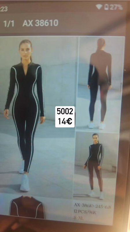 Overal na zips s pasikmi 5002