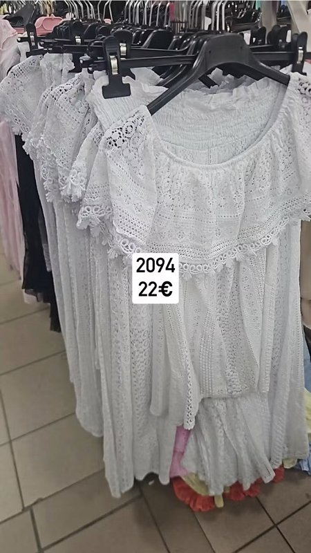 Cipkovany nohavicovy komplet bluzka spanielka 2094
