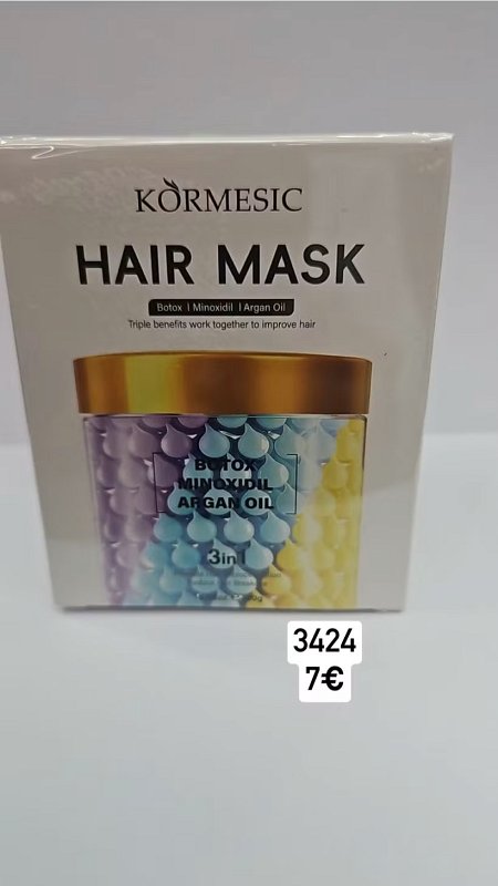 Kormesic regeneračná maska na vlasy s arganovým olejom 3424