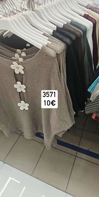 Hackovana koselova bluzka s gombikmi 1390