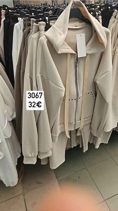 Bavlneny nohavicovy komplet mikina s kapucnou 3067