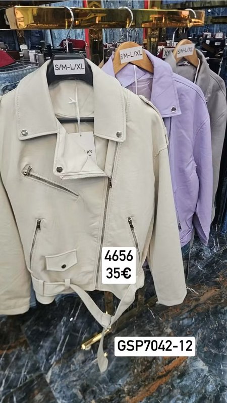 Kozena bunda na zips dole opasok 4656