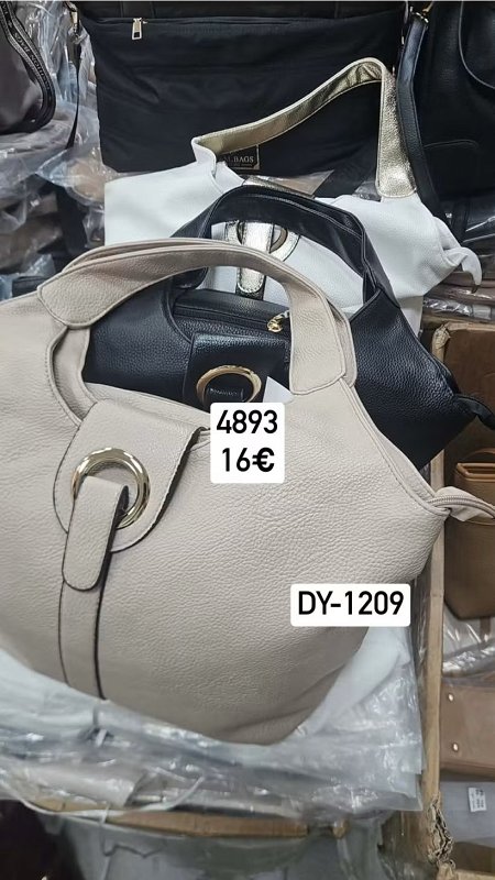 Velka jednofarebna kabelka s prackou 4893