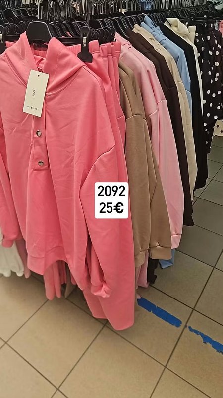 Nohavicovy bavlneny komplet s kapucnou 2092