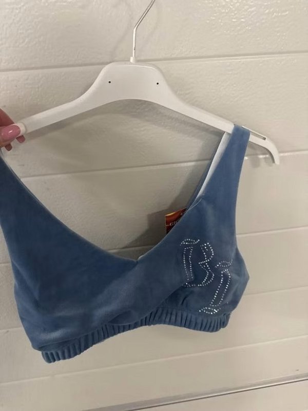 Velurovy croptop 4512