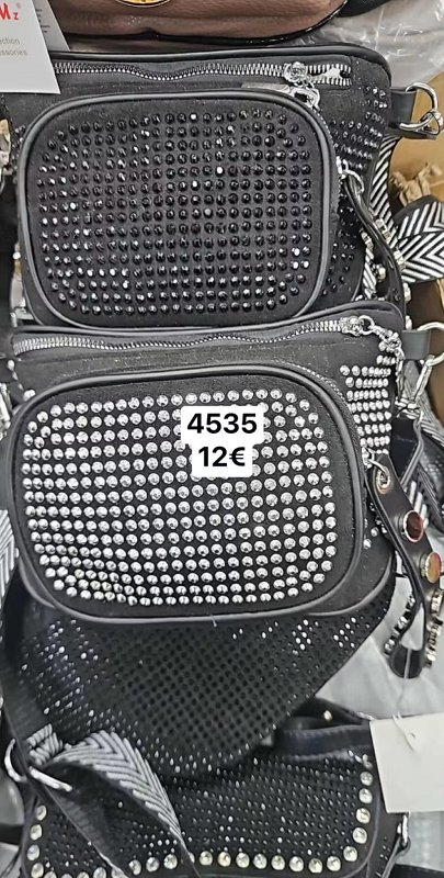 Crossbody kabelka s kamienkami 4535