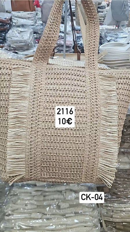 Pletena kabelka so strapcami 2116