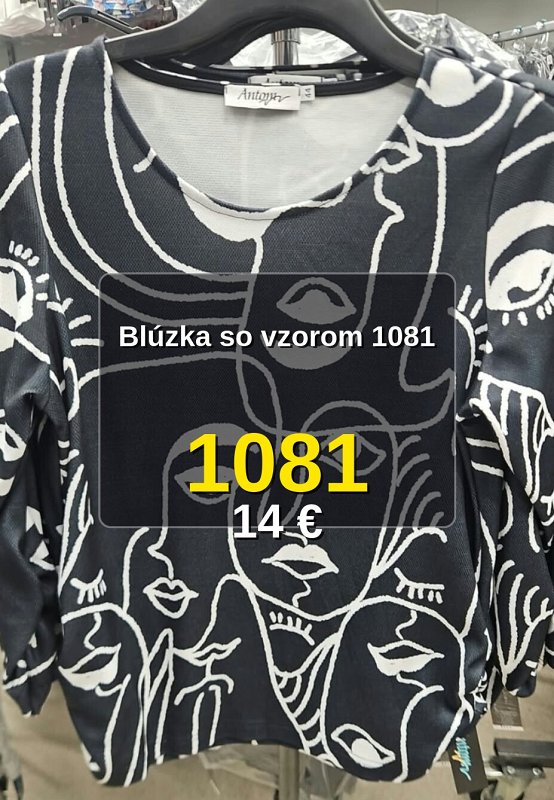Blúzka so vzorom 1081