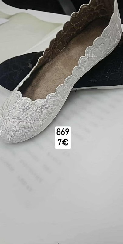 Damske baleriny kvety 869