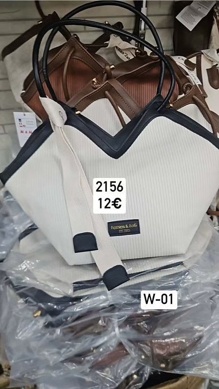 Jednofarebna kabelka Fashion 2156