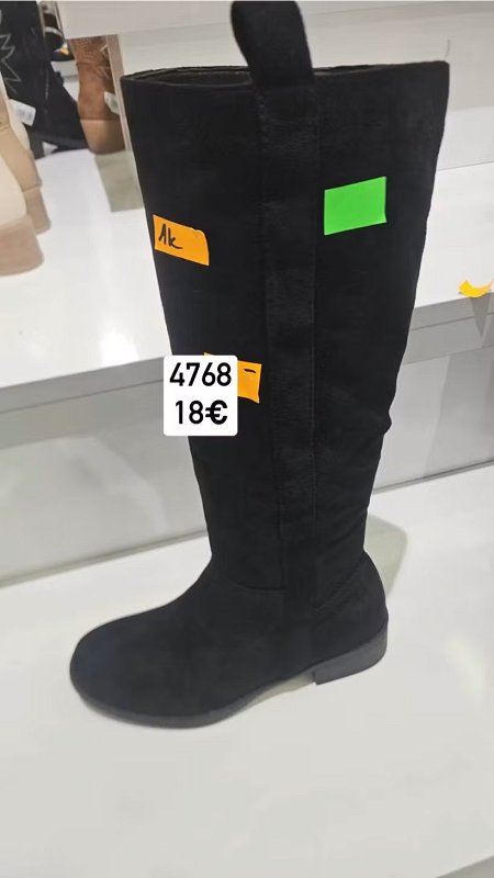 Cierne semisove cizmy 4768
