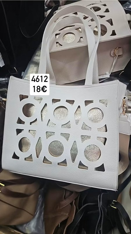 Vzorovana dvojita kabelka 4612